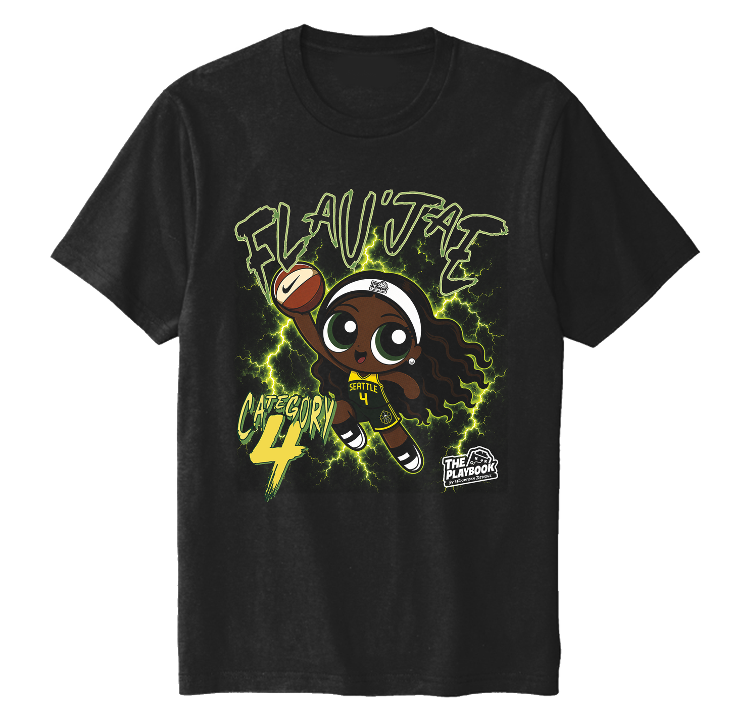 Flau'jae Category 4 Graphic T-shirt