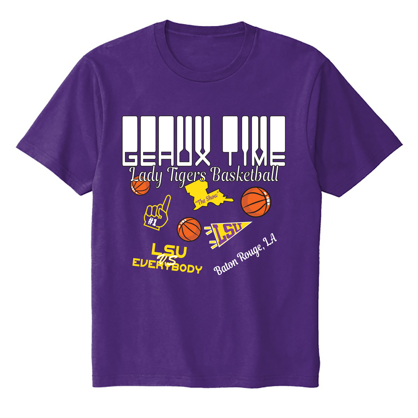 LSU Geaux Tigers WCBB Graphic Tee