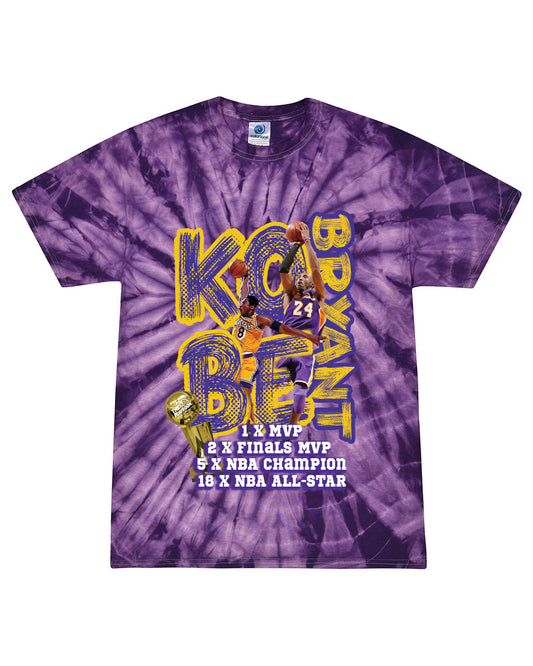 Kobe Bryant Purple Tie Dye Graphic Tee