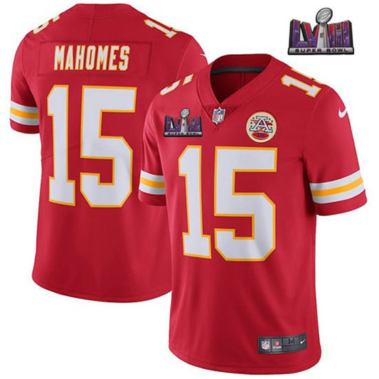 Nike Chiefs #15 Patrick Mahomes 2024 Super Bowl LVIII Vapor Untouchable Limited Jersey