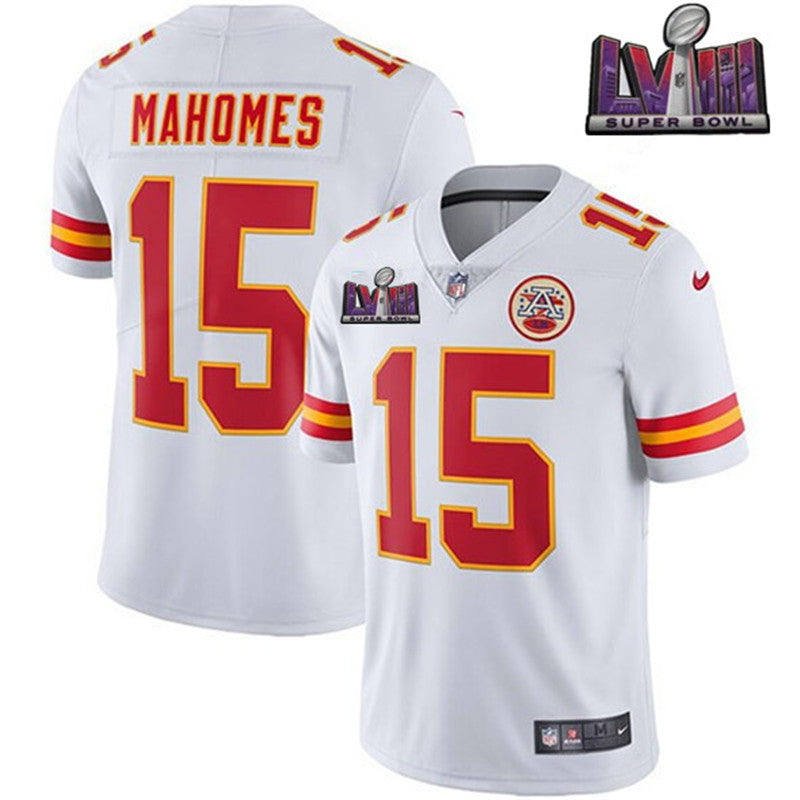 Nike Chiefs #15 Patrick Mahomes 2024 Super Bowl LVIII Vapor Untouchable Limited Jersey