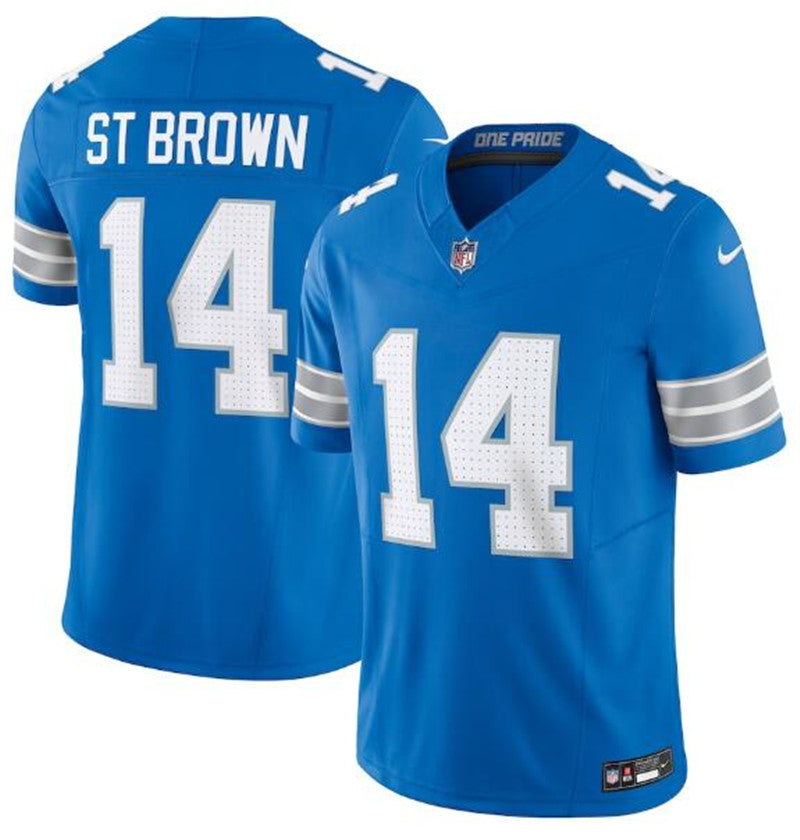 Nike Lions #14 Amon-Ra St. Brown Black Vapor F.U.S.E. Limited Jersey