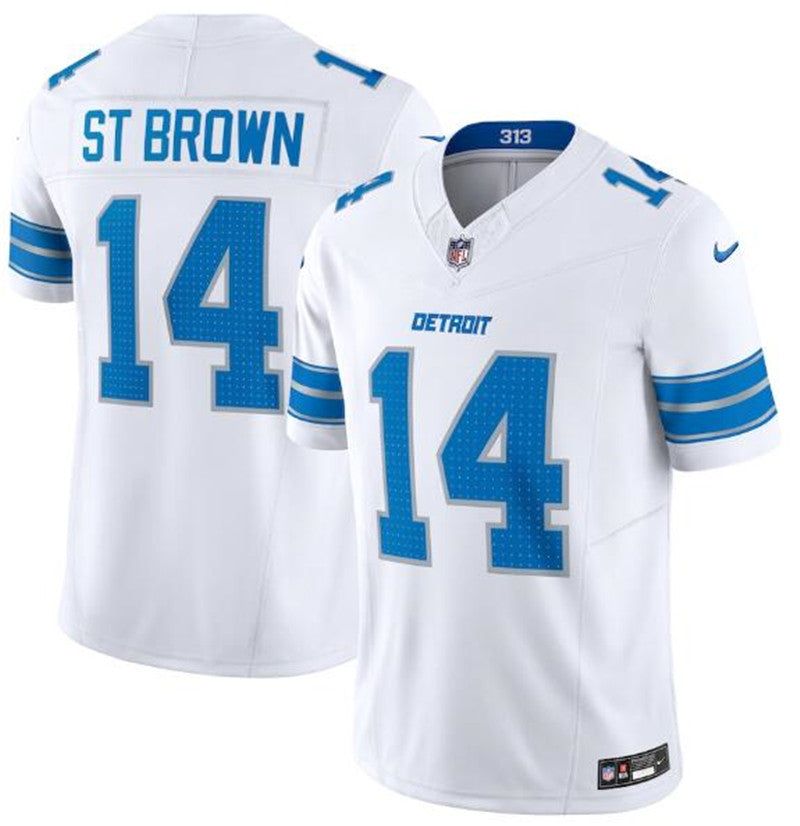 Nike Lions #14 Amon-Ra St. Brown Black Vapor F.U.S.E. Limited Jersey