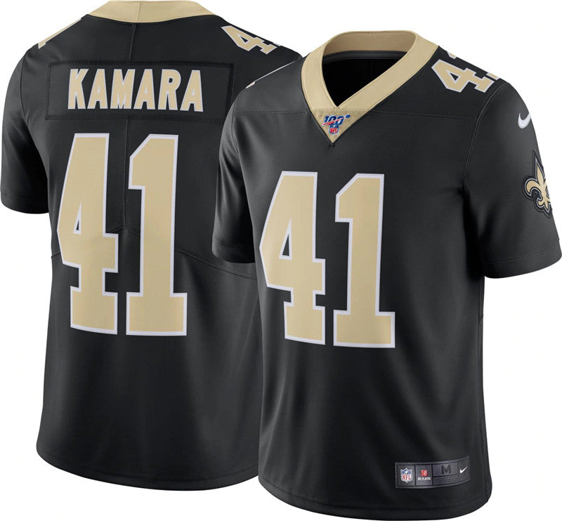 Nike Saints #41 Alvin Kamara 100th Season Vapor Untouchable Limited Jersey