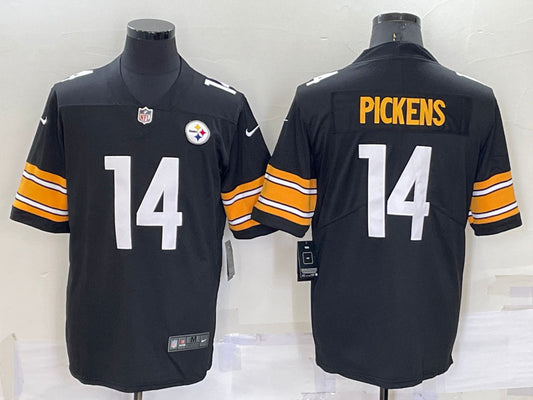 Nike Steelers #14 George Pickens Black Vapor Limited Jersey