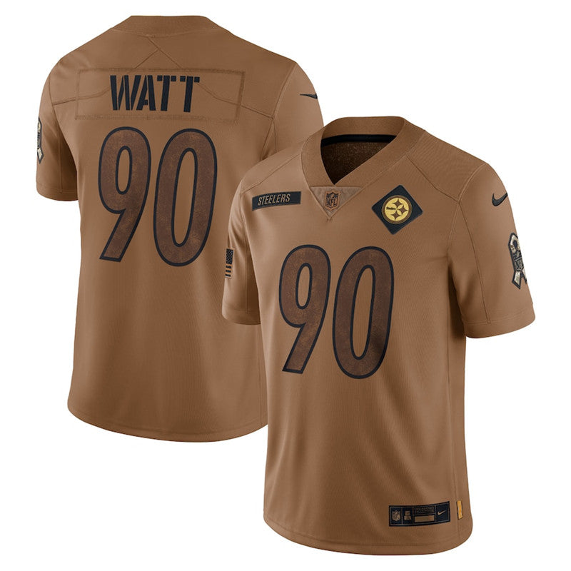 Nike Steelers #90 T.J. Watt Gold Inverted Legend Limited Jersey