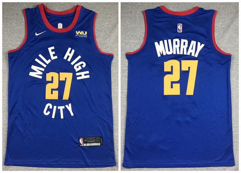 Nuggets #27-Jamal-Murray-Blue-City-Edition-Nike-Swingman-Jersey