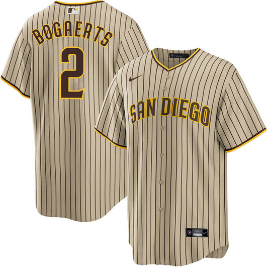 Padres #2 Xander Bogaerts Brown Nike Cool Base Jersey