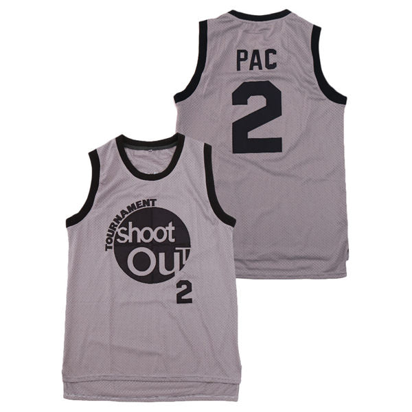 The Rim Tournament Shoot Out 2 Pac Black Basketball Jersey