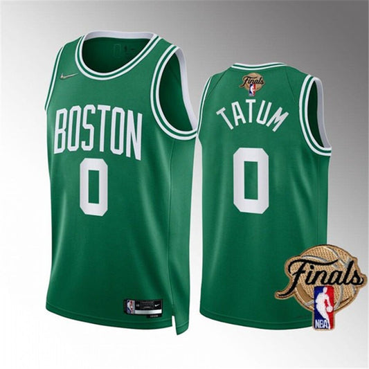 Celtics #0 Jayson Tatum Green 2022 NBA Finals Nike Swingman Jersey