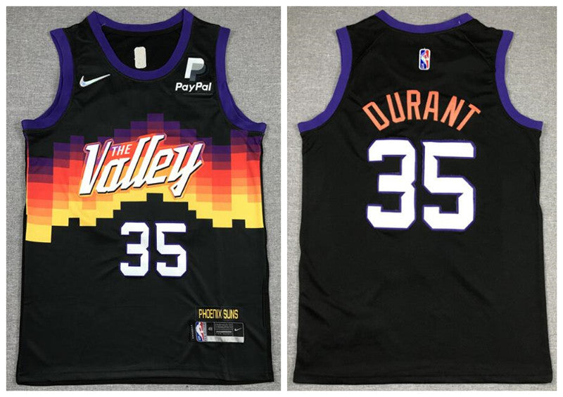 Suns #35 Kevin Durant Black Nike City Edition Swingman Jersey